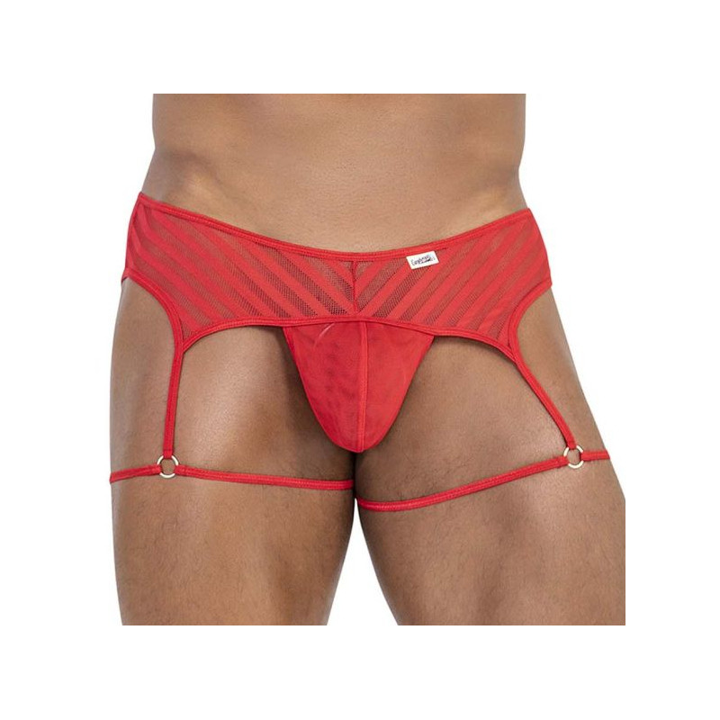 CandyMan String Porte-Jarretelles Hedion Rouge